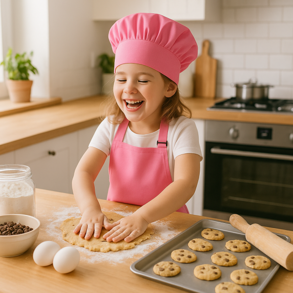 tablier-enfant-fille-toque-rose-cuisine-