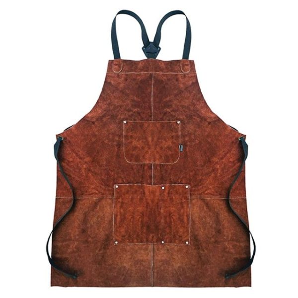 tablier cuir à sangles croisées