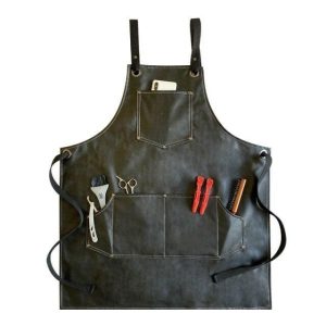 tablier cuir vegan noir