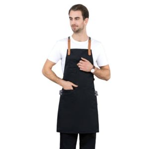 tablier de cuisine à attaches croisées