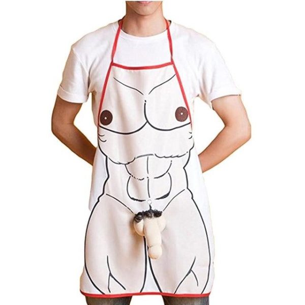 tablier de cuisine avec sexe