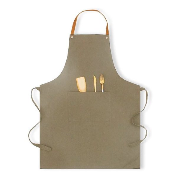 tablier de cuisine beige