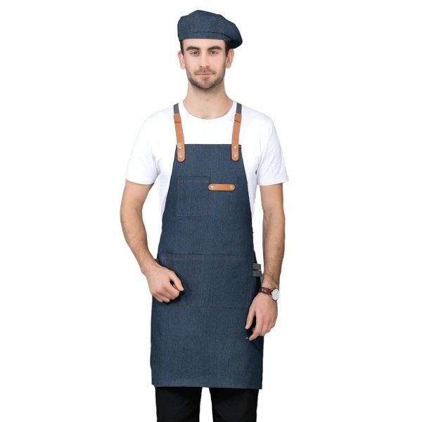 tablier de cuisine denim pour homme