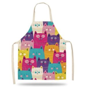 tablier de cuisine enfants chat mignon