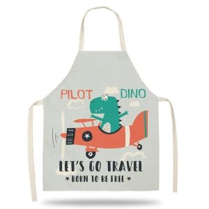 tablier de cuisine enfants dino avion