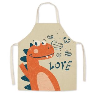 tablier de cuisine enfants dinosaure love