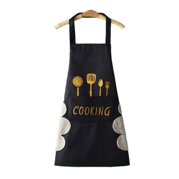 tablier de cuisine femme avec essuie mains