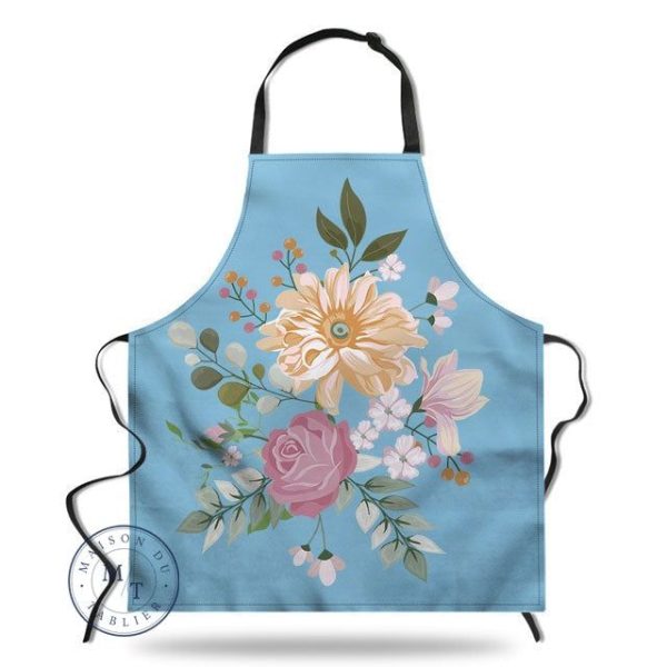 tablier de cuisine fleuri