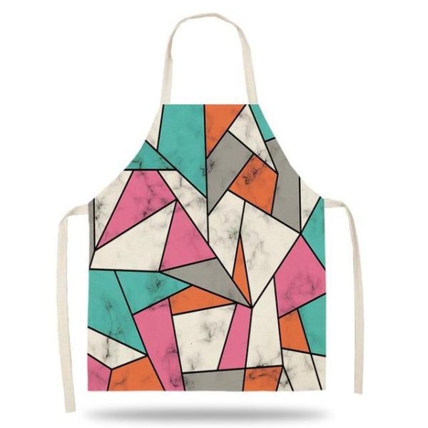 tablier de cuisine géométrique