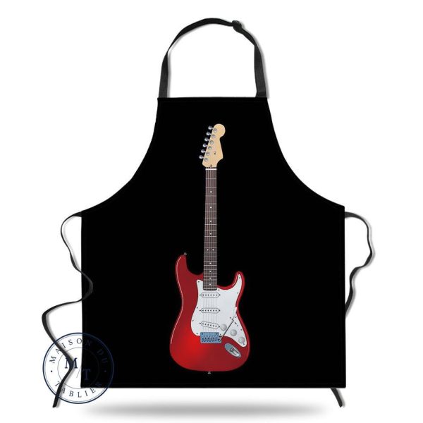 tablier de cuisine guitare