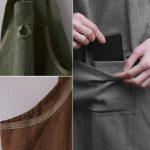 tablier de cuisine japonais noir