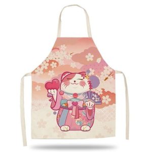 tablier de cuisine Maneki-Neko