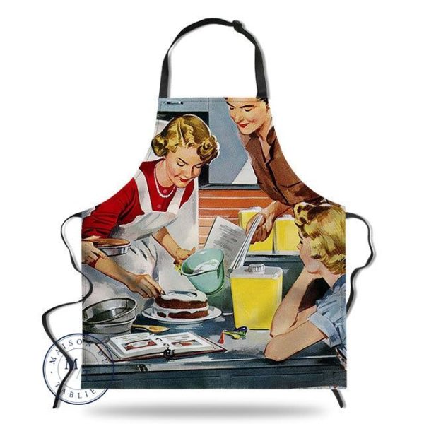 tablier de cuisine rétro