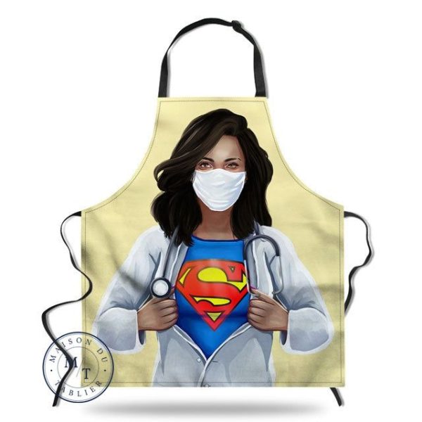tablier de cuisine superwoman