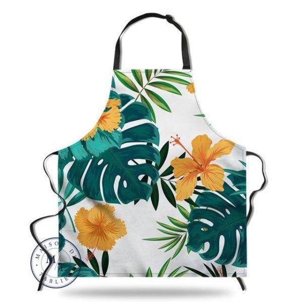 tablier de cuisine tropical