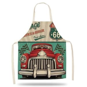 tablier de cuisine voiture vintage