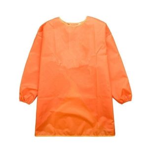 tablier de peinture orange