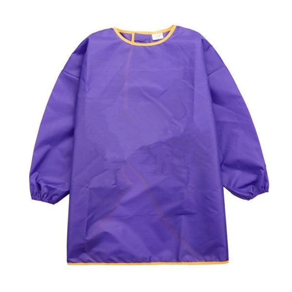 tablier de peinture violet