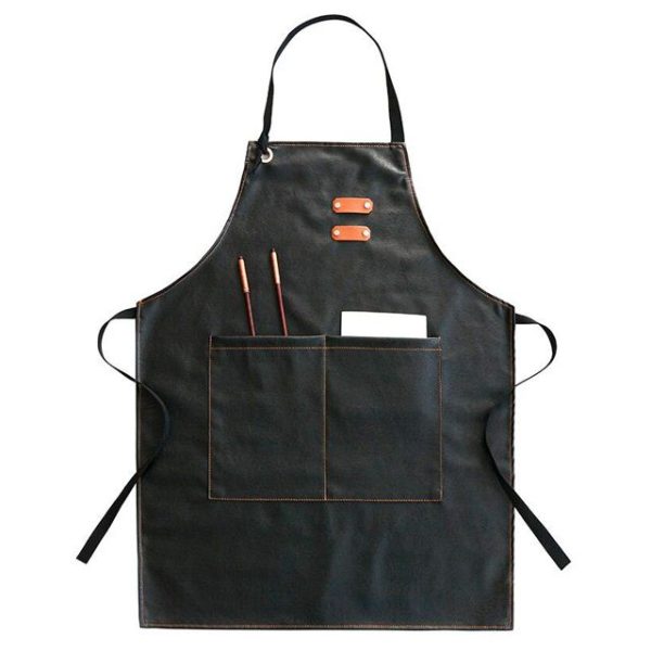 tablier en simili cuir
