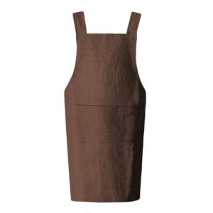 tablier japonais marron