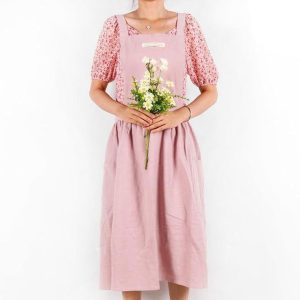 tablier japonais rose