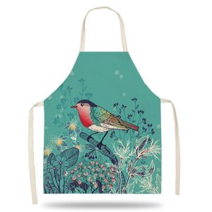 tablier oiseaux colorés