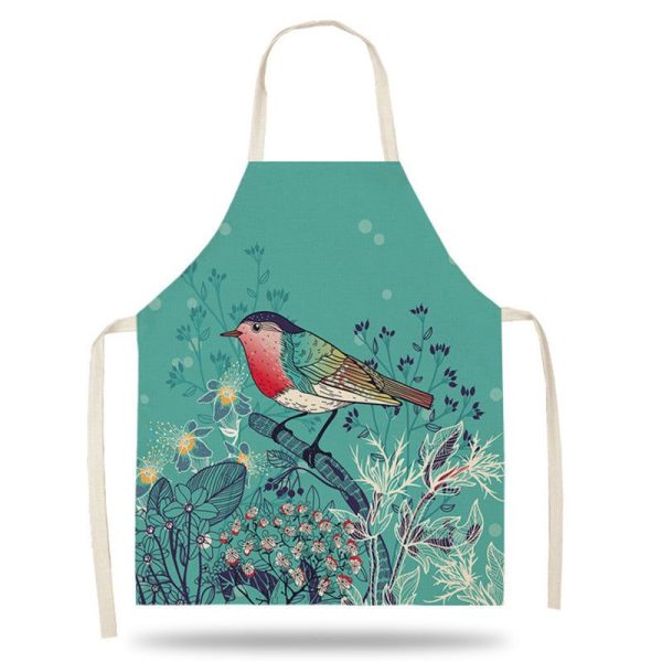 tablier oiseaux colorés