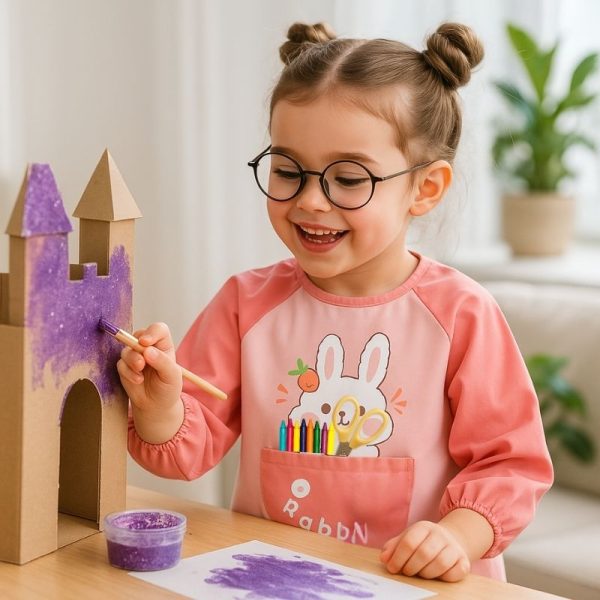 tablier personnalisé fille motif lapin