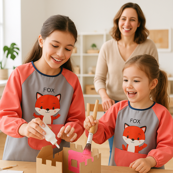 Tablier de Peinture Enfant Gentil Renard