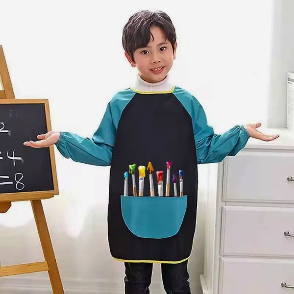 tablier école garçon avec pochette