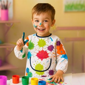 tablier peinture enfant pour l'école